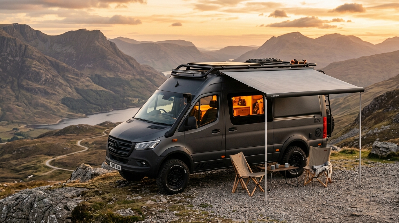 Handcrafted Cotswold Conversions off-grid campervan in Cheltenham
