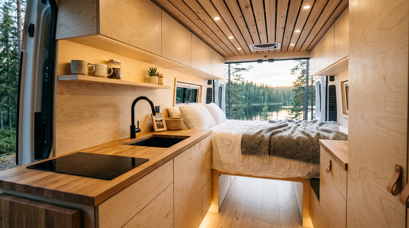 White camper